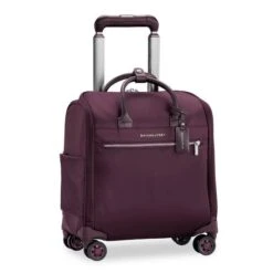 Briggs & Riley Widemouth Cabin Spinner- Plum -Samsonite Store image 1004