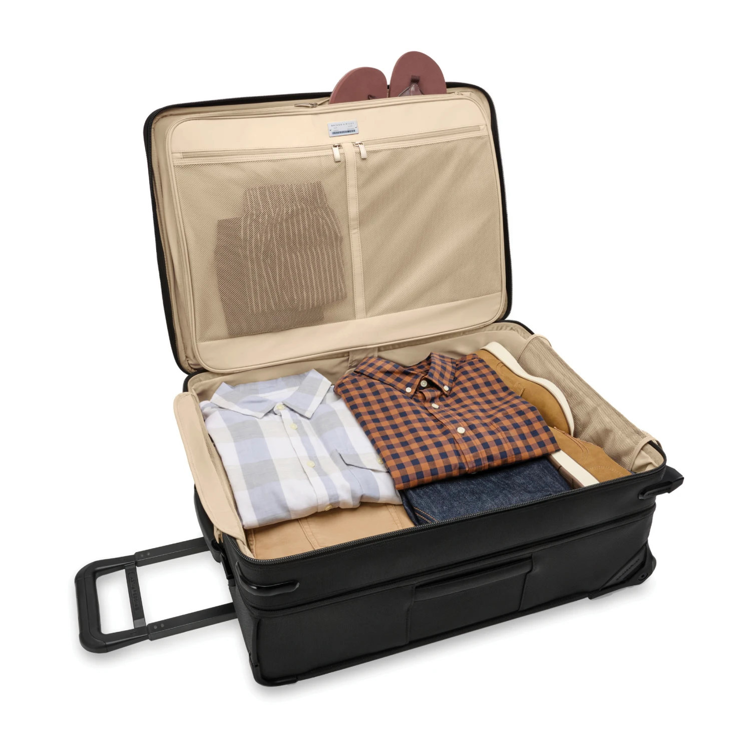 Briggs & Riley Baseline Medium Expandable Upright- Black 9 Briggs & Riley Baseline Medium Expandable Upright- Black - Image 7