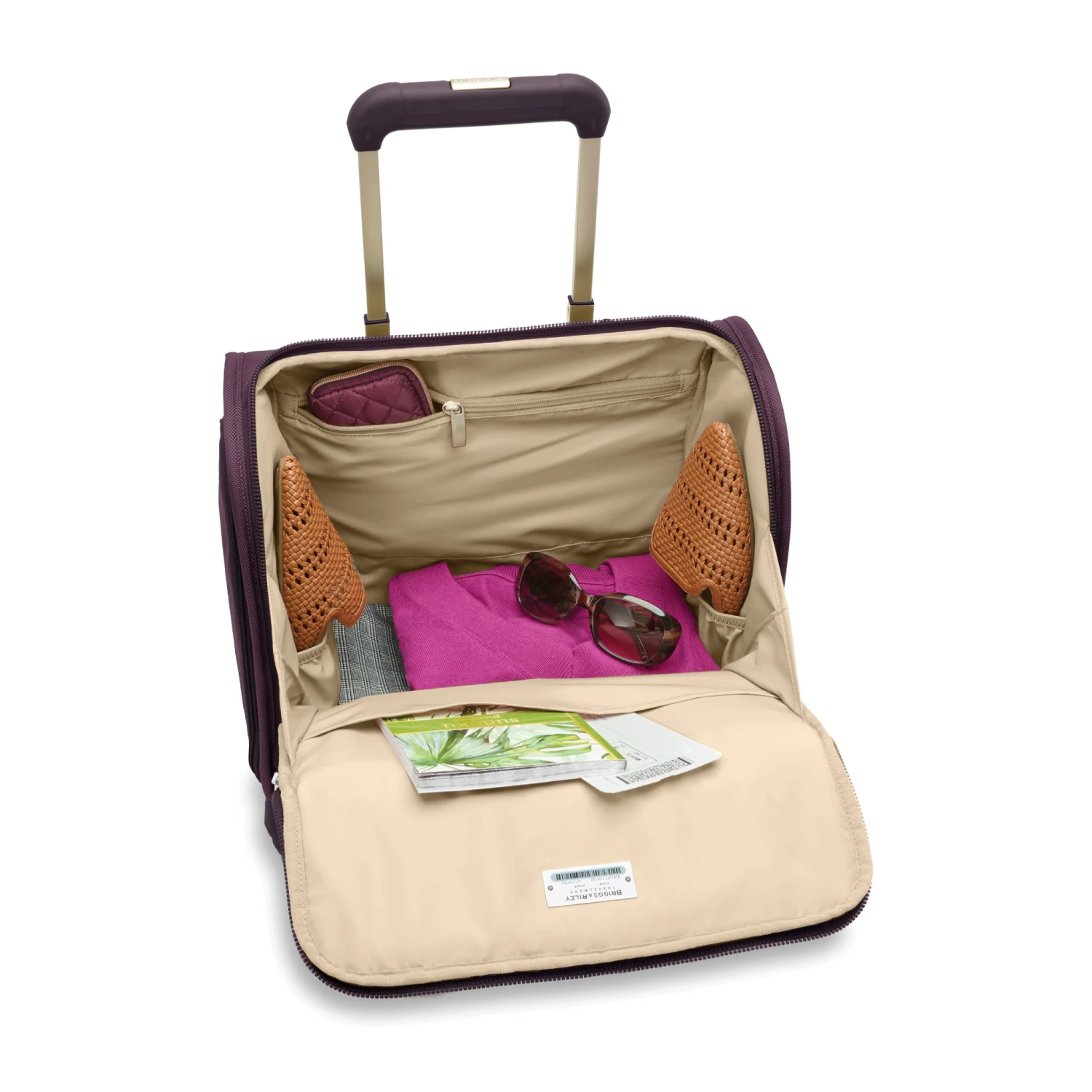 Briggs & Riley NEW Baseline Cabin Spinner- Plum 11 Briggs & Riley NEW Baseline Cabin Spinner- Plum - Image 9