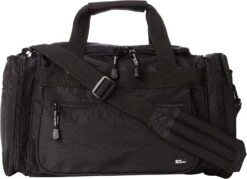 Derek Alexander Sport Duffle With Open Top Black
