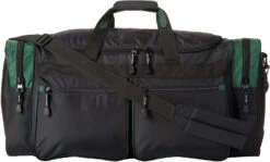 Derek Alexander Classic Duffle With Full Top Access - Black & Green
