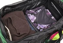 Derek Alexander Classic Duffle With Full Top Access - Black & Green -Samsonite Store image 1687