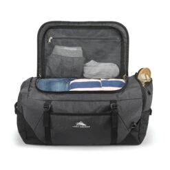 High Sierra Fairlead Collection Convertible Duffle- Mercury Black -Samsonite Store image 2111