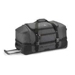 High Sierra Fairlead Collection 28" Drop Bottom Duffle- Mercury Black