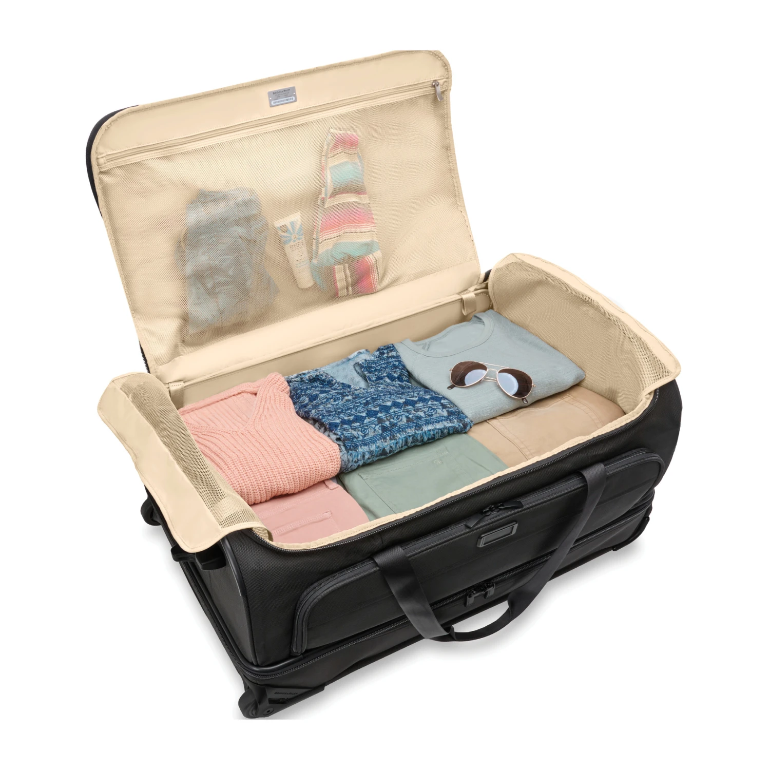 Briggs & Riley NEW Baseline Large 2-Wheel Duffle- Black 10 Briggs & Riley NEW Baseline Large 2-Wheel Duffle- Black - Image 8