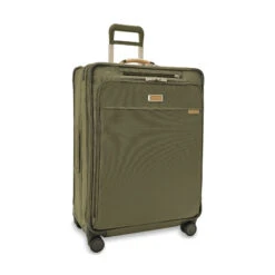Briggs & Riley NEW Baseline Large Expandable Spinner- Olive -Samsonite Store image 812