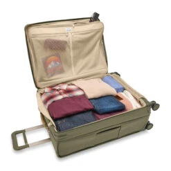 Briggs & Riley NEW Baseline Large Expandable Spinner- Olive -Samsonite Store image 814